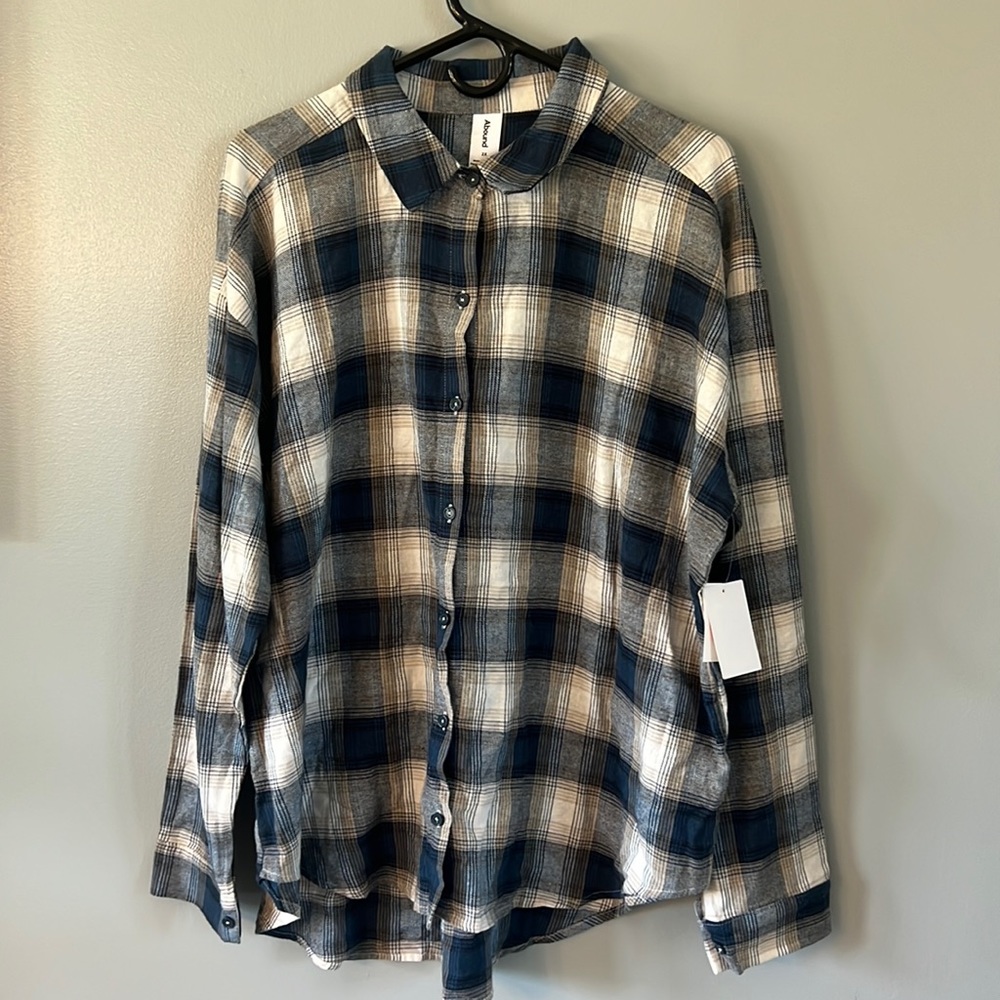 NWT Abound Flannel Long Sleeve Shirt